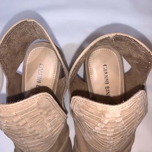 Gianni Bini Marowette Peep Toe Block Heel Bootie - Picture 7 of 7